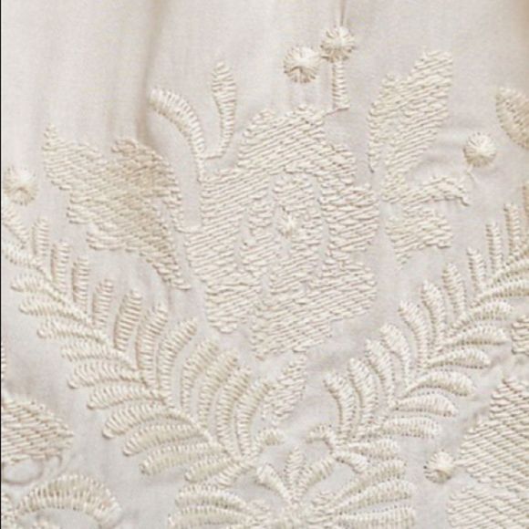 Embroidered Ivory Manor Blouse Eri + Ali NWT XS - Picture 12 of 16